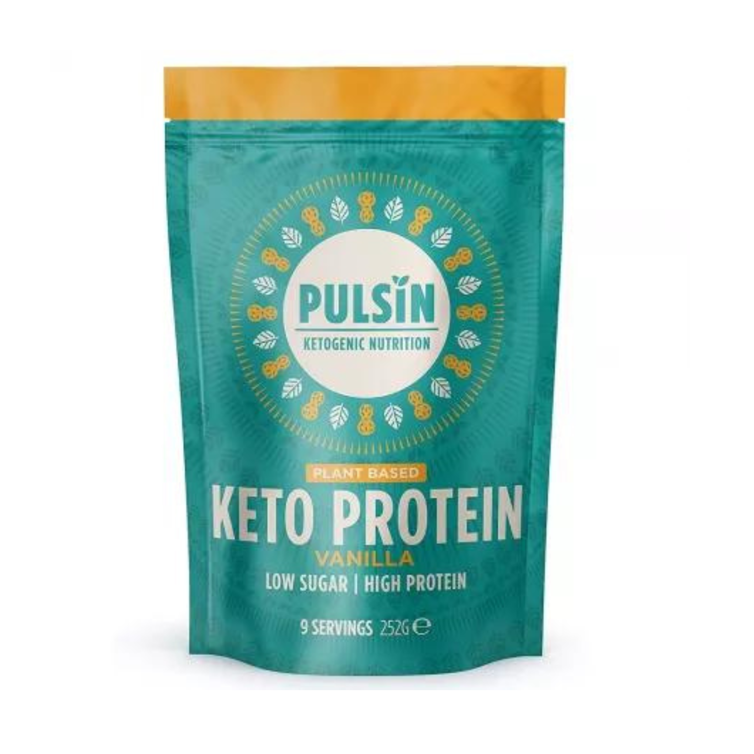 Pudra proteica Keto cu vanilie, 252 g, Pulsin