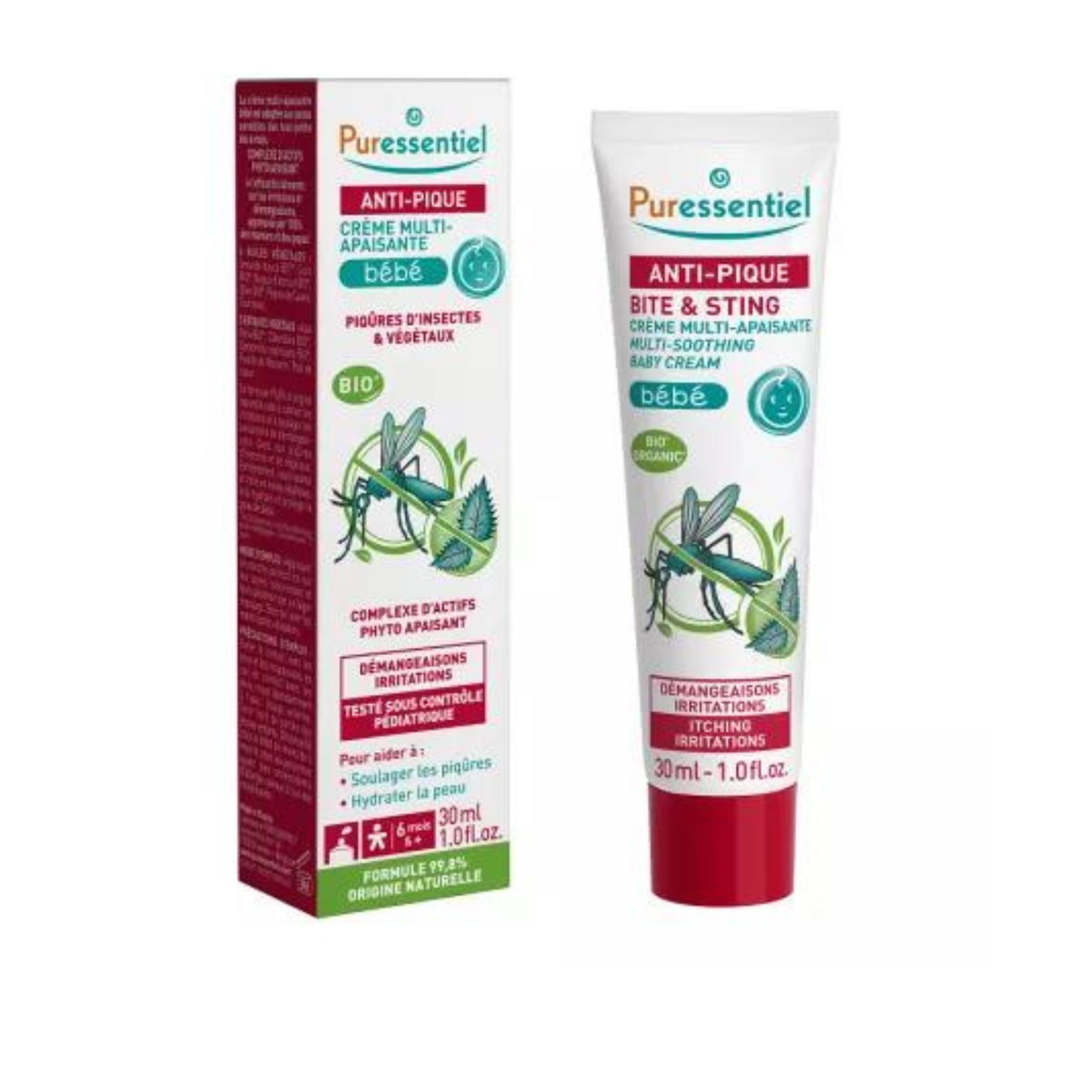 Crema calmanta pentru bebelusi impotriva intepaturilor de insecte, 30 ml, Puressentiel