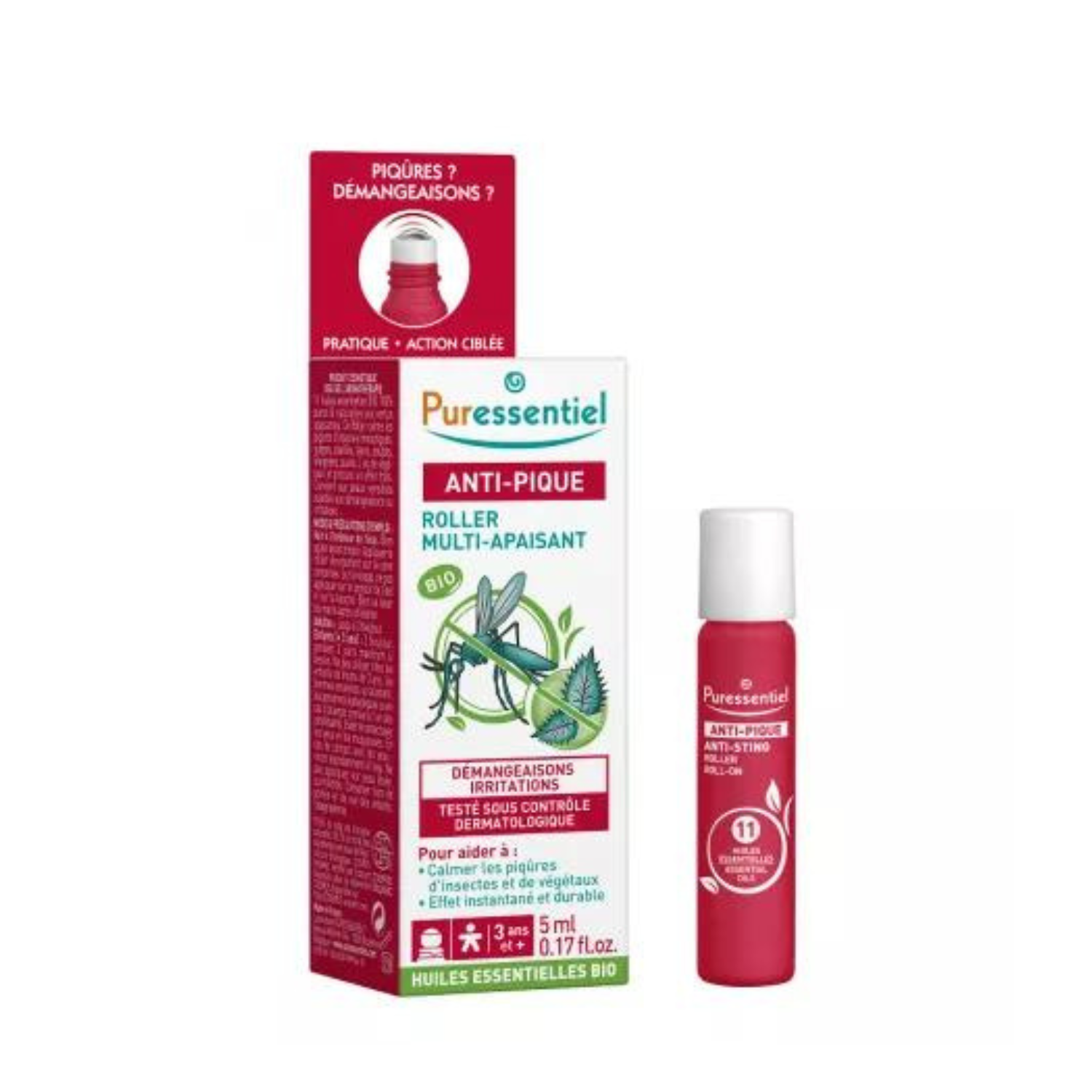 Roll-on calmant impotriva intepaturilor de insecte, 5 ml, Puressentiel