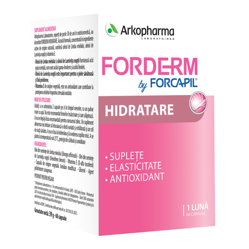 Forderm Hidratant by Forcapil, 60 capsule, Arkopharma