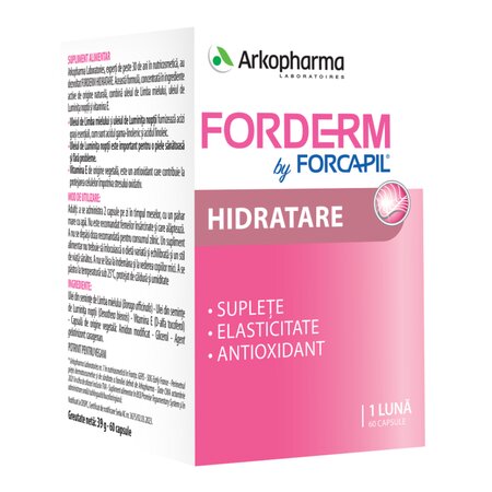 Forderm Hidratant by Forcapil, 60 capsule, Arkopharma