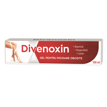 Gel pentru picioare obosite Divenoxin, 100ml, Zdrovit