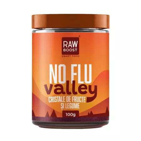 Cristale de fructe si legume No Flu Valley, 100 g, Rawboost