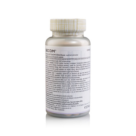 AHCC plus NAC & Beta Glucan, 30 capsule, Solary 776226