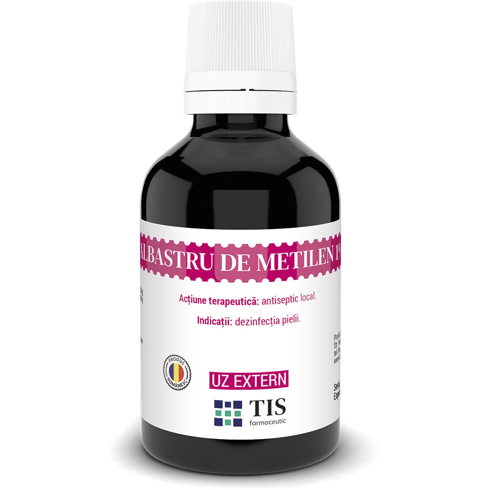 Albastru de metilen, 1%, 25 ml, Tis Farmaceutic