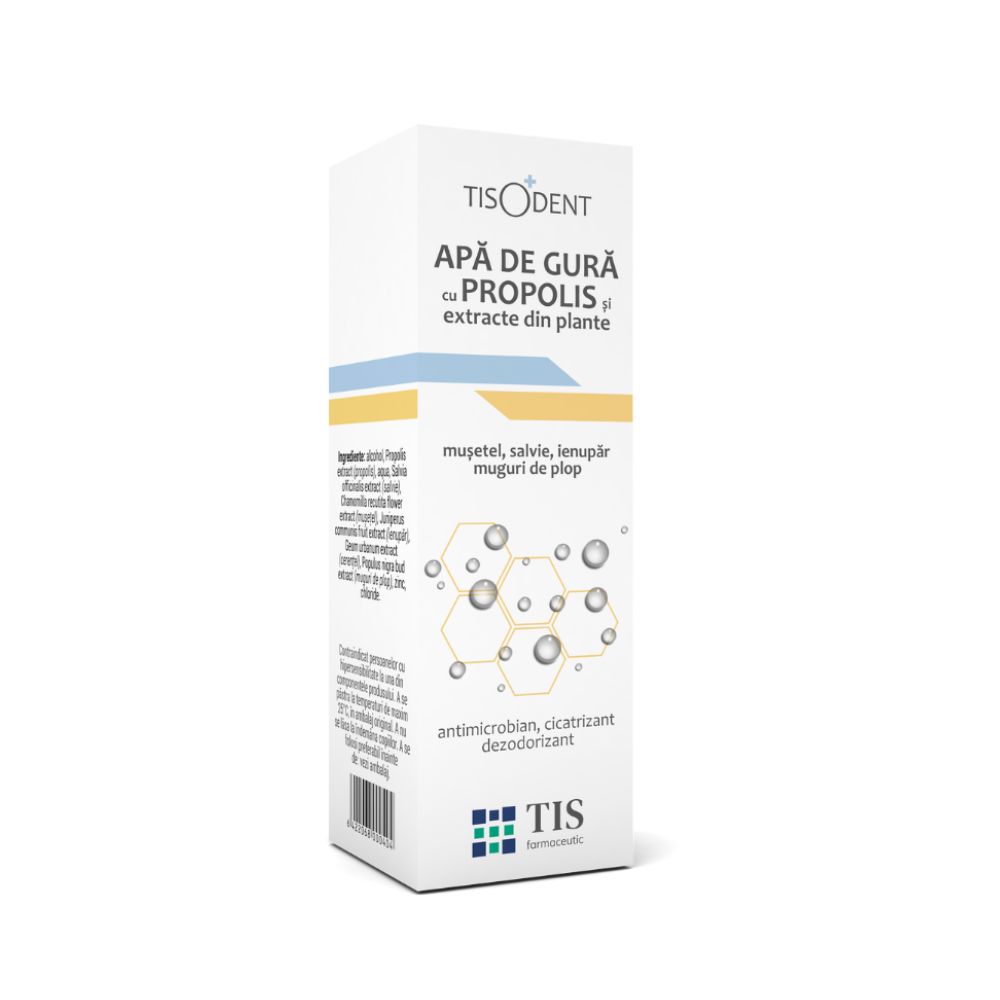 Apa de gura cu Propolis, 20 ml, Tis Farmaceutic