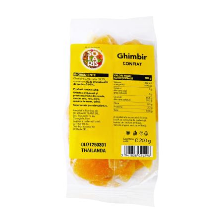 Ghimbir confiat, 200g, Solaris 747107