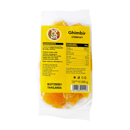 Ghimbir confiat, 200g, Solaris 747107