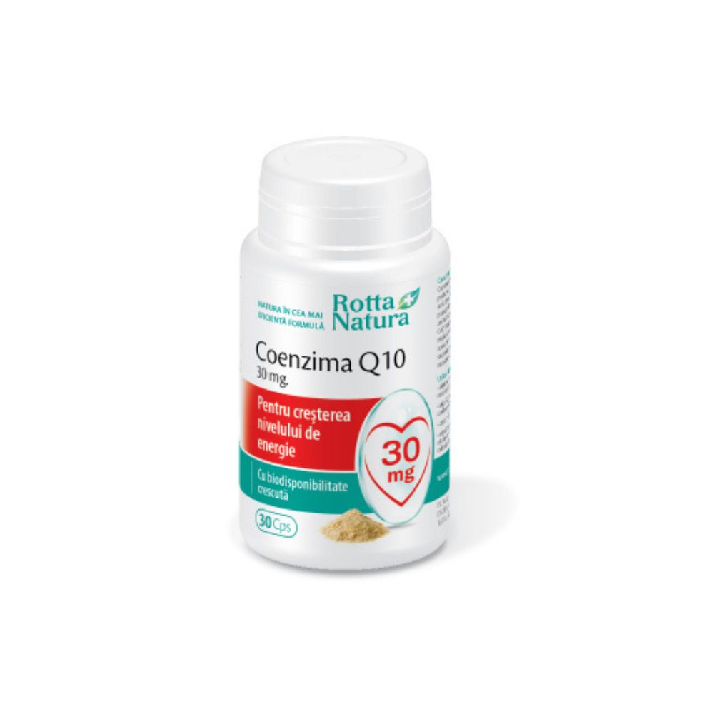 Coenzima Q10, 30 mg, 30 capsule, Rotta Natura