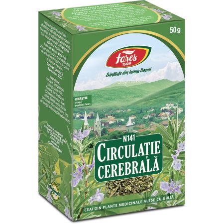 Ceai circulatie cerebrala, 50 g, Fares