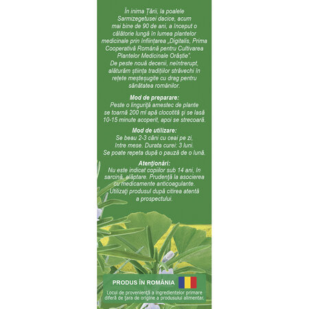 Ceai circulatie cerebrala, 50 g, Fares 721260
