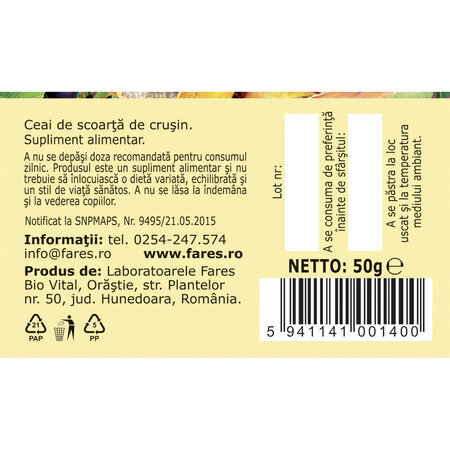 Ceai Crusin, 50 g, Fares 718558