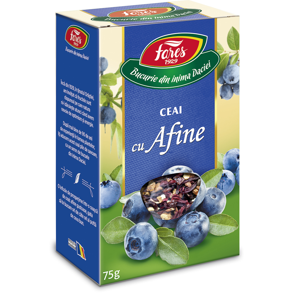Ceai cu afine, 75 g, Fares