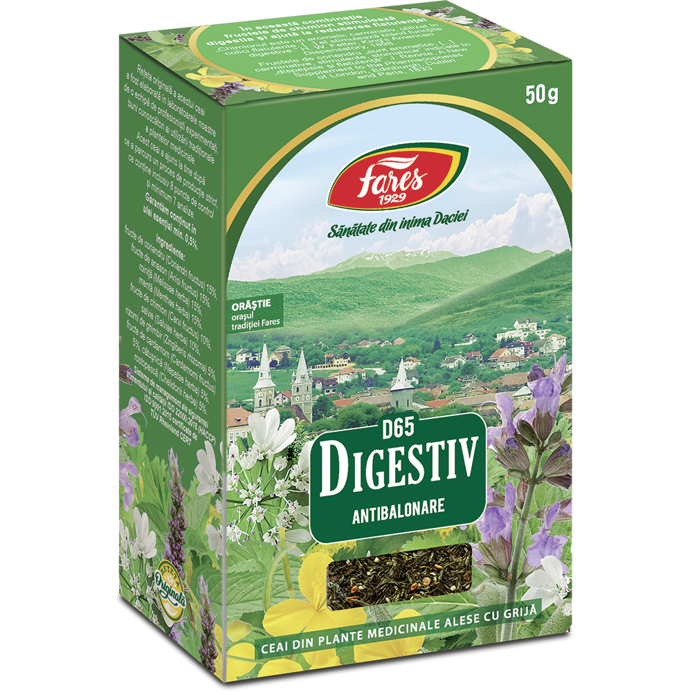 Ceai digestiv, 50 g, Fares