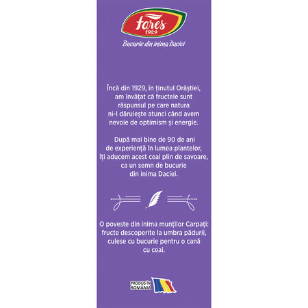 Ceai cu fructele Carpatilor, 75 g, Fares 721535