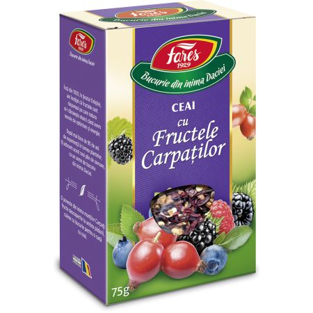 Ceai cu fructele Carpatilor, 75 g, Fares