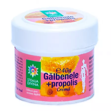 Crema de galbenele plus propolis, 40 g, Steaua Divina