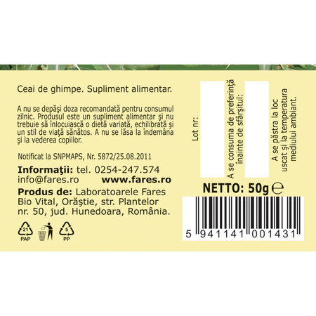 Ceai de ghimpe, 50 g, Fares 718571
