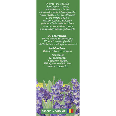Ceai de lavanda, 50 g, Fares 718580