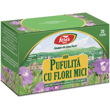 Ceai pufulita cu flori mici, 20 plicuri, Fares