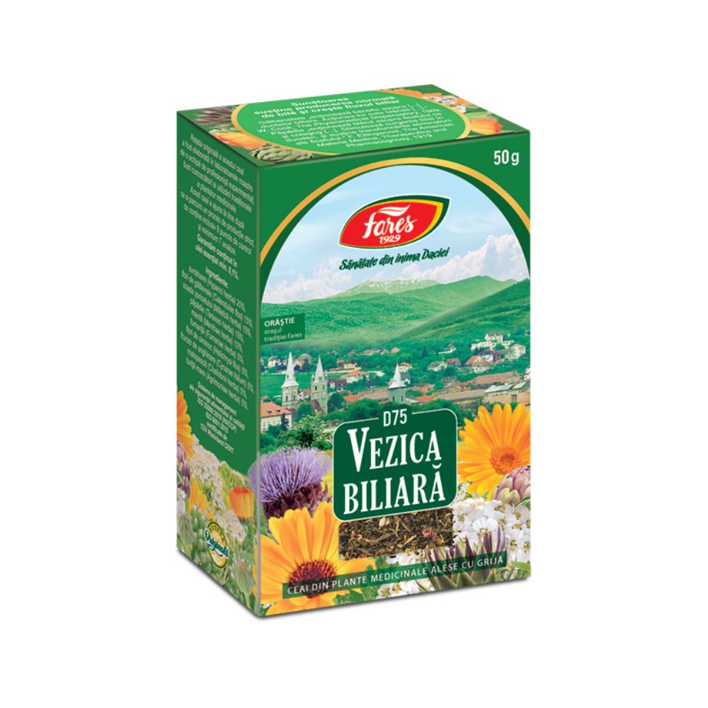 Ceai vezica biliara, 50 g, Fares