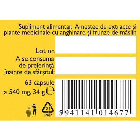 Colesterol M107, 63 capsule, Fares 722800