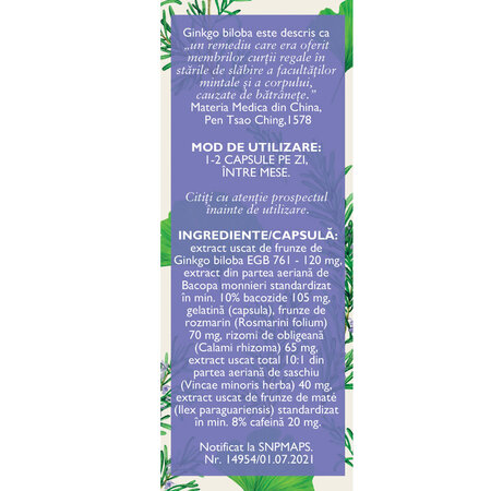 Circulatie cerebrala si memorie, 63 capsule, Fares 721860