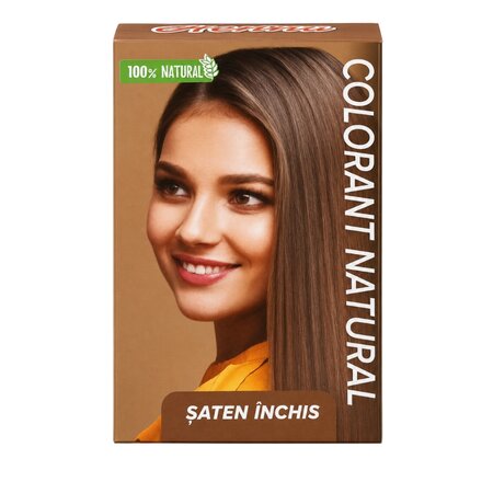 Colorant natural pentru par Sonia Henna, 100 g, Nuanta Saten Inchis, Kian Cosmetics