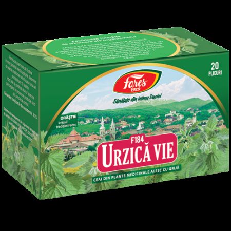 Ceai de urzica, 20 plicuri, Alevia