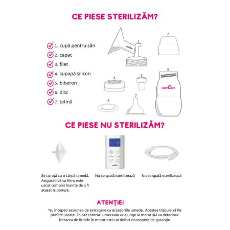 Kit premium 16 mm (biberon+accesorii), Spectra 622350