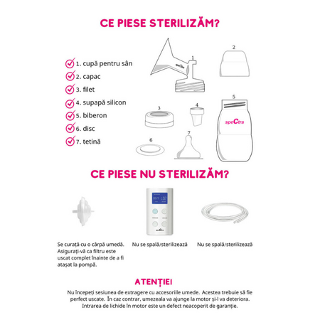 Kit premium 16 mm (biberon+accesorii), Spectra 622350