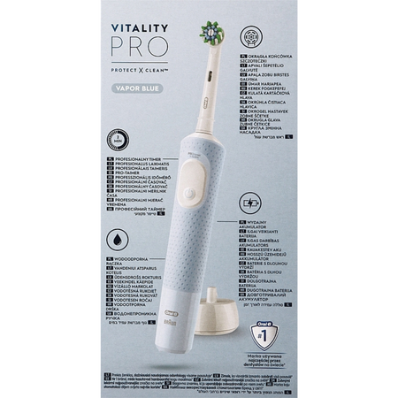 Periuta de dinti electrica Vitality Pro, 1 bucata, Alb, Oral-B 653526