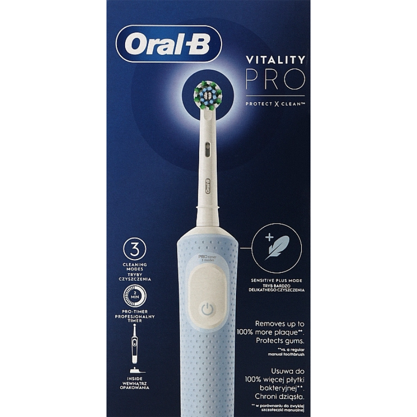 Periuta de dinti electrica Vitality Pro, 1 bucata, Alb, Oral-B