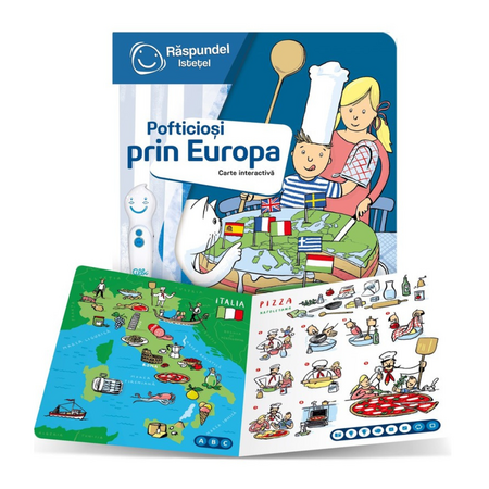 Carte interactiva Pofticiosi prin Europa, +6 ani, Raspundel Istetel 569534