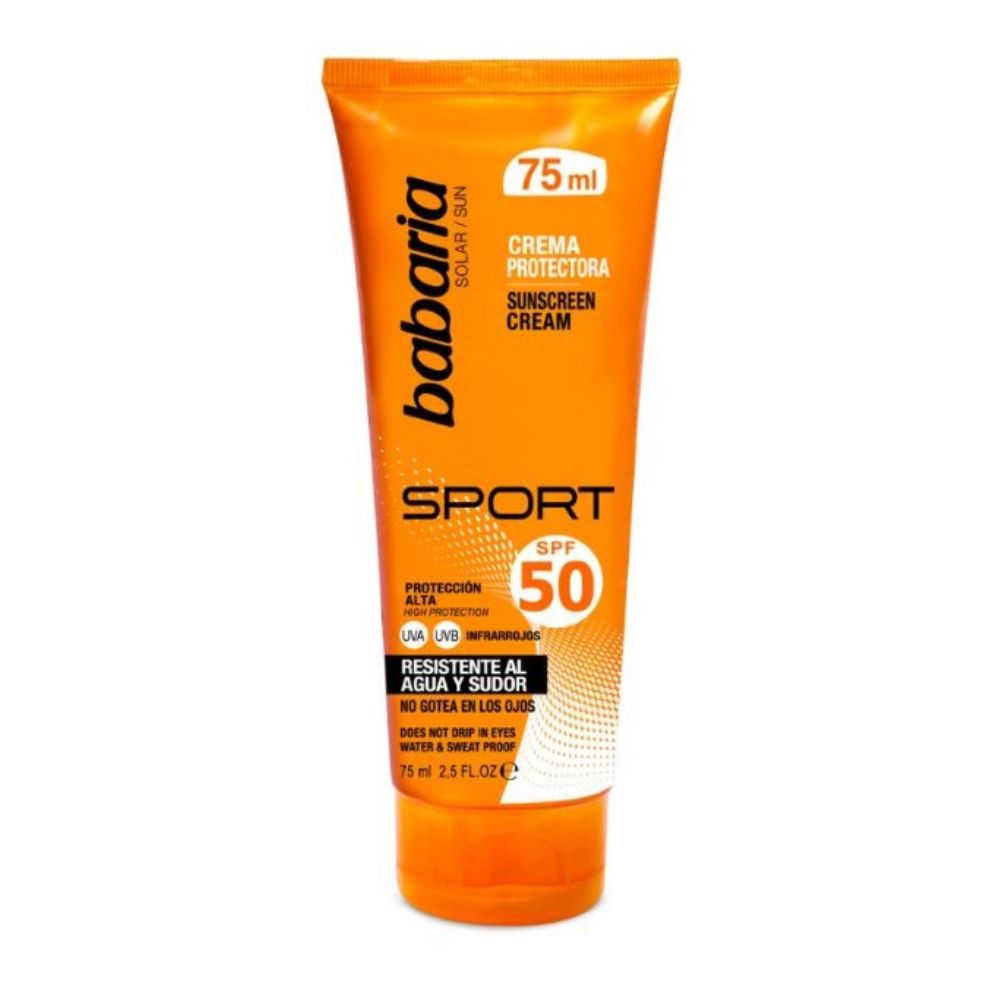 Crema cu SPF50 rezistenta la apa si transpiratie, 75 ml, Babaria