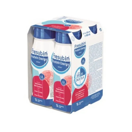 Bautura energizanta cu proteine si aroma de fragi,