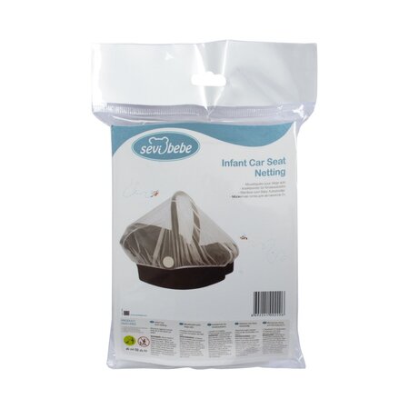 Plasa impotriva insectelor pentru scaun auto grupa 0-1, Alb, Sevi Bebe 569786