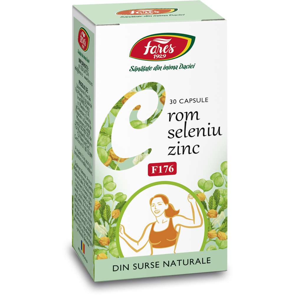 Crom Seleniu Zinc F176, 30 capsule, Fares