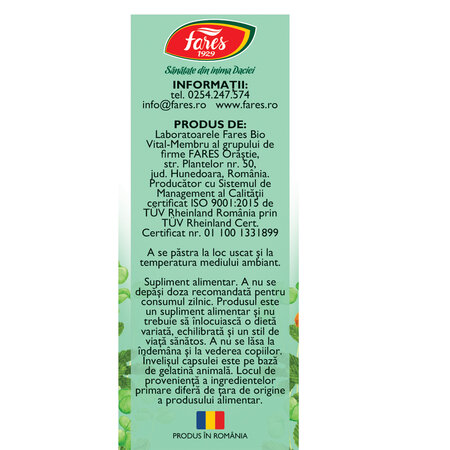 Crom Seleniu Zinc F176, 30 capsule, Fares 721755
