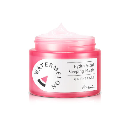Masca de noapte pentru fata Watermelon Hydro Vital, 80 gr, Ariul 554201