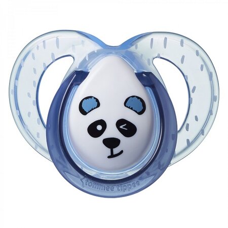 Suzete ortodontice Ursuleti Panda Verde/Alb, Anytime, 6-18 luni, Tommee Tippee 453397