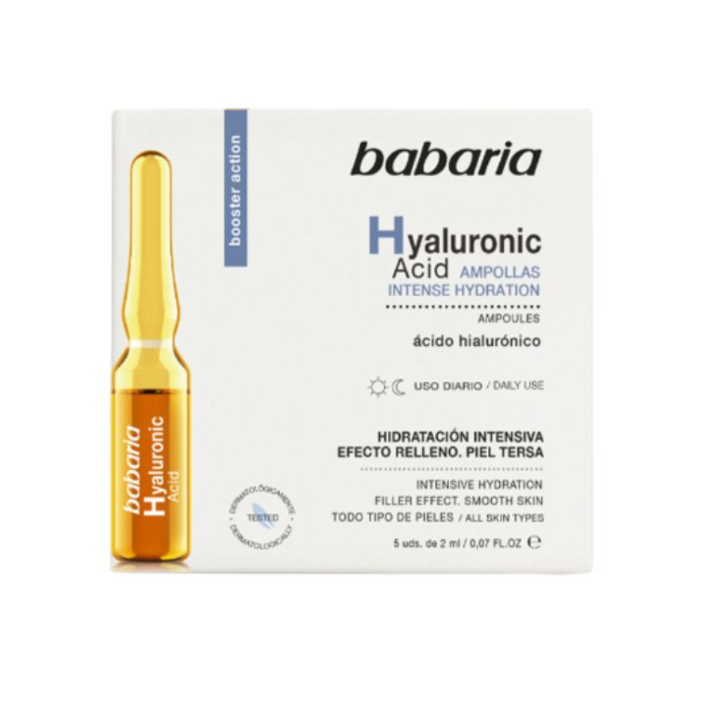 Fiole cu Acid Hialuronic pentru hidratare, 10 ml, Babaria