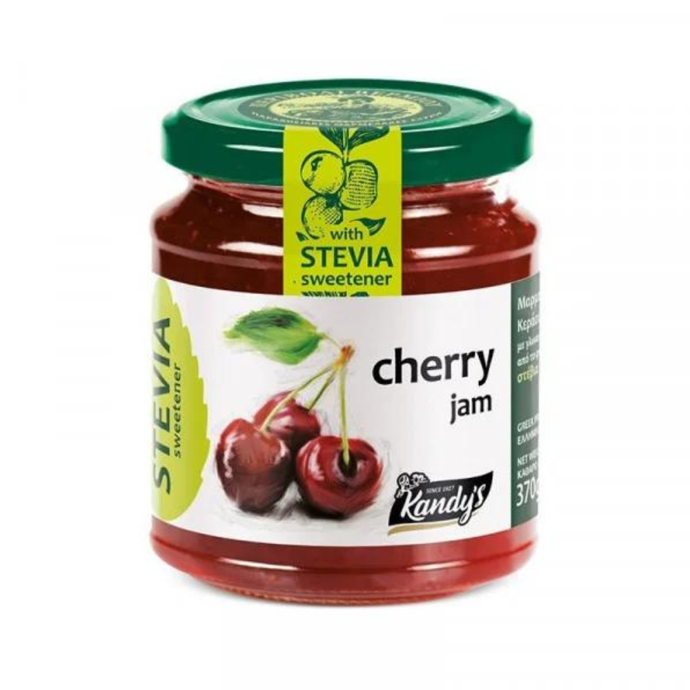 Gem de cirese indulcit cu Stevia, 370 g, Kandy's