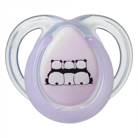 Suzete ortodontice ursuleti panda roz si alb Anytime, 0-6 luni, Tommee Tippee 453408