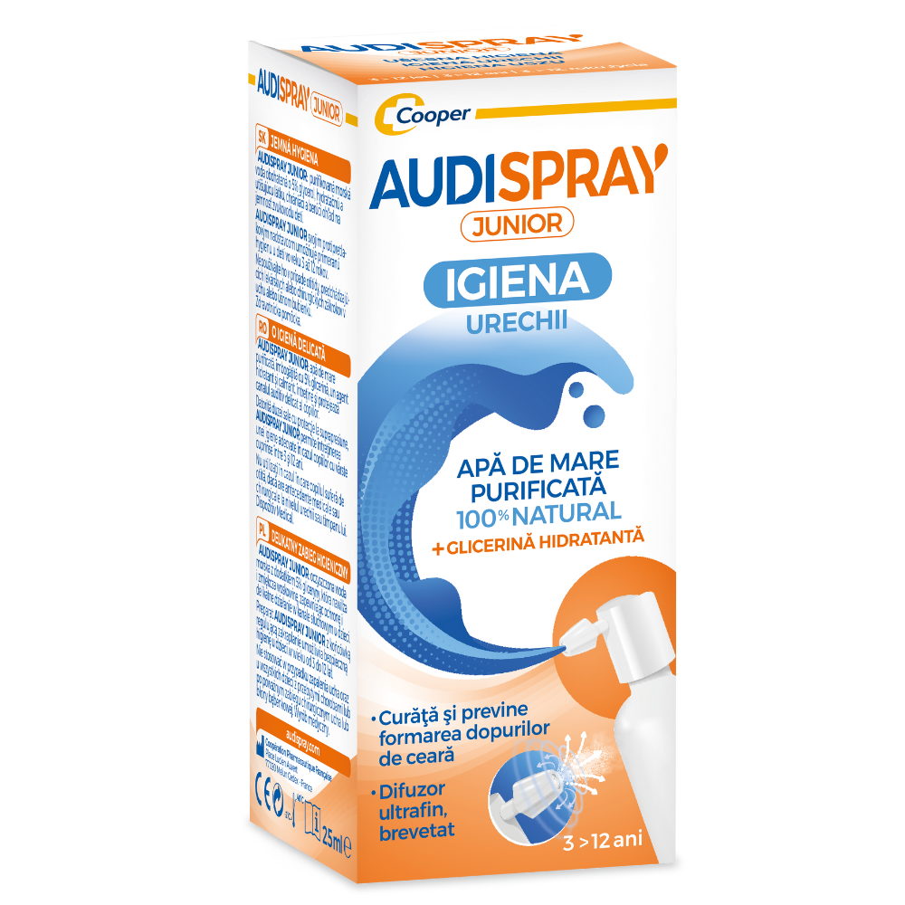 Audispray Junior, 3-12 ani, 25 ml, Cooper