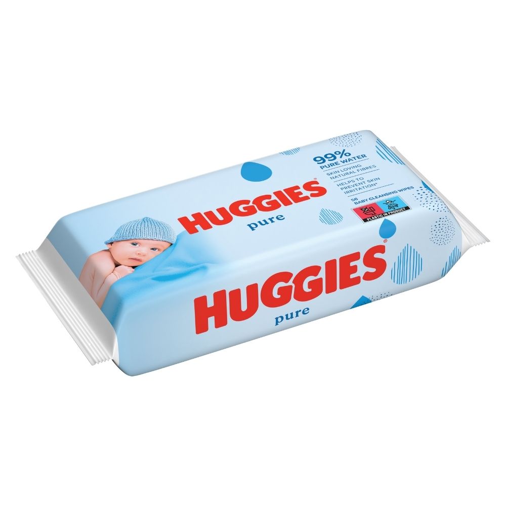 Servetele umede Pure, 56 bucati, Huggies