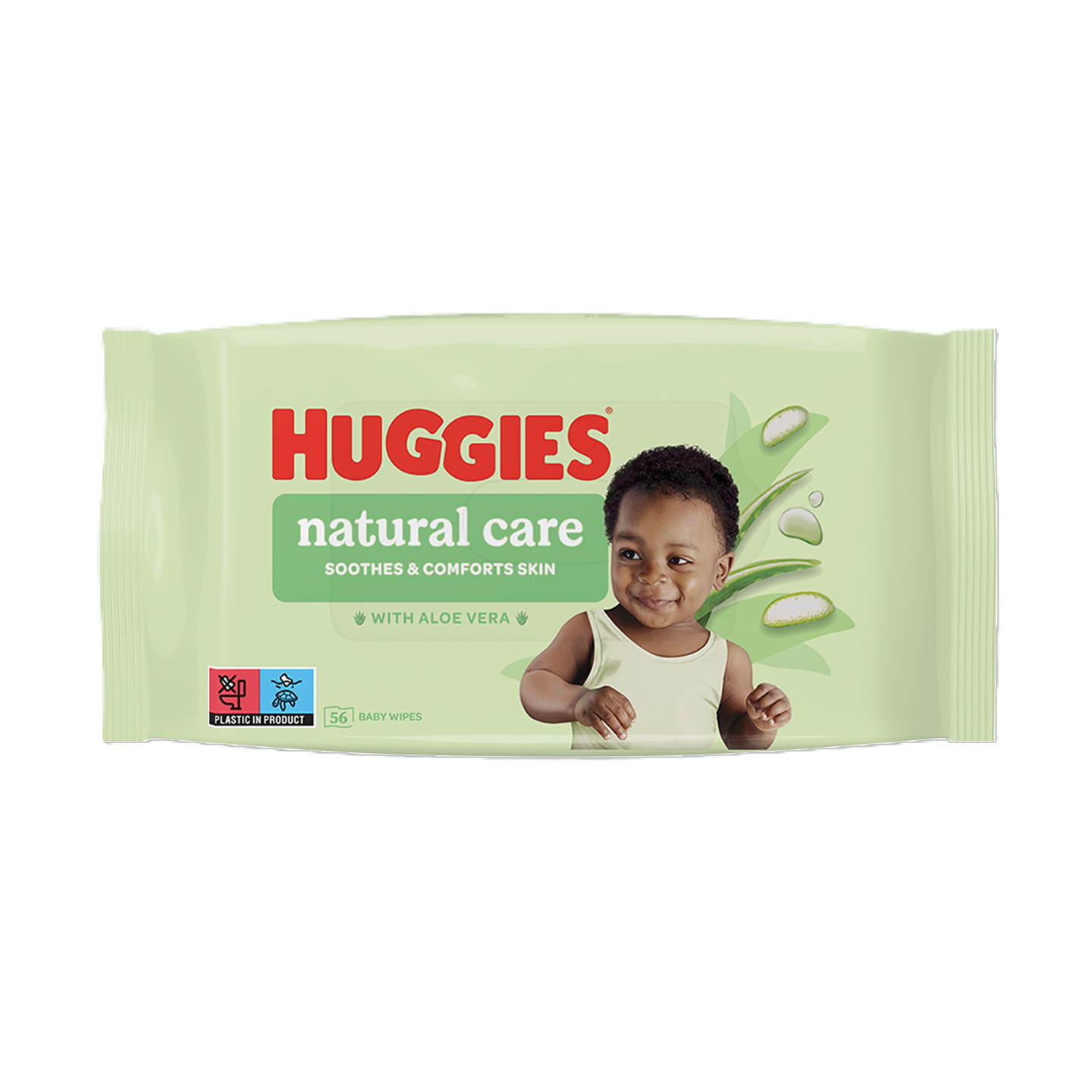 Servetele umede cu Aloe Vera Natural Care, 56 bucati, Huggies