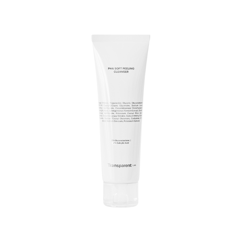 Gel de curatare exfoliant PHA Soft Peeling Cleanser, 150 ml, Transparent Lab