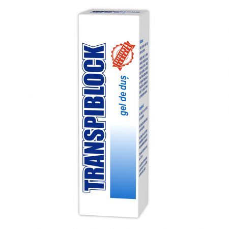 Gel de dus impotriva transpiratiei excesive, 200 ml, Transpiblock