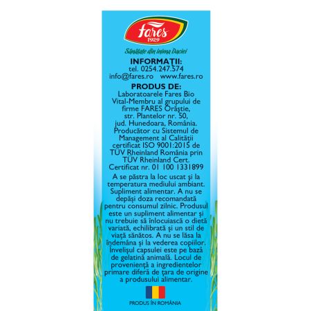 Magneziu B6, 30 capsule, Fares 721752